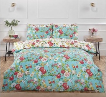 Ashbourne eendeneiblauw dekbedovertrek