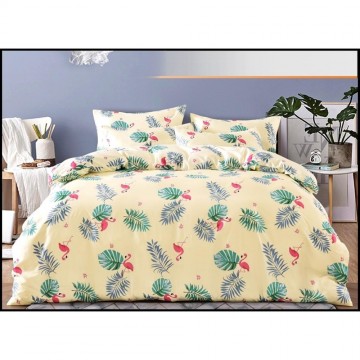 Flamingo geel dekbed