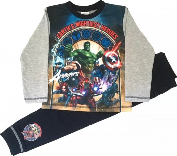 Marvel avengers pyjama grijs met blauw