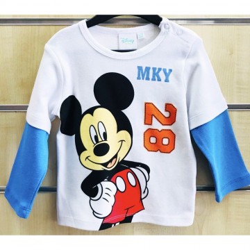 Mickey mouse longsleeve wit