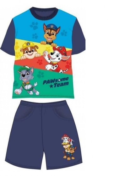 Paw patrol shortama en pyjama blauw