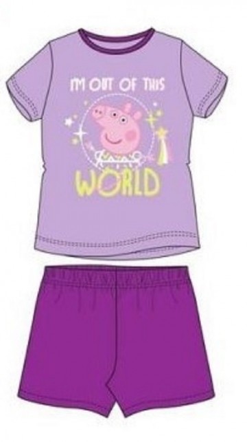 Peppa pig shortama paars