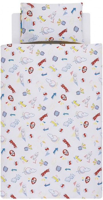 Spiderman dekbedovertrek katoen achterkant