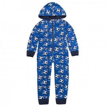 Voetbal onesie donkerblauw